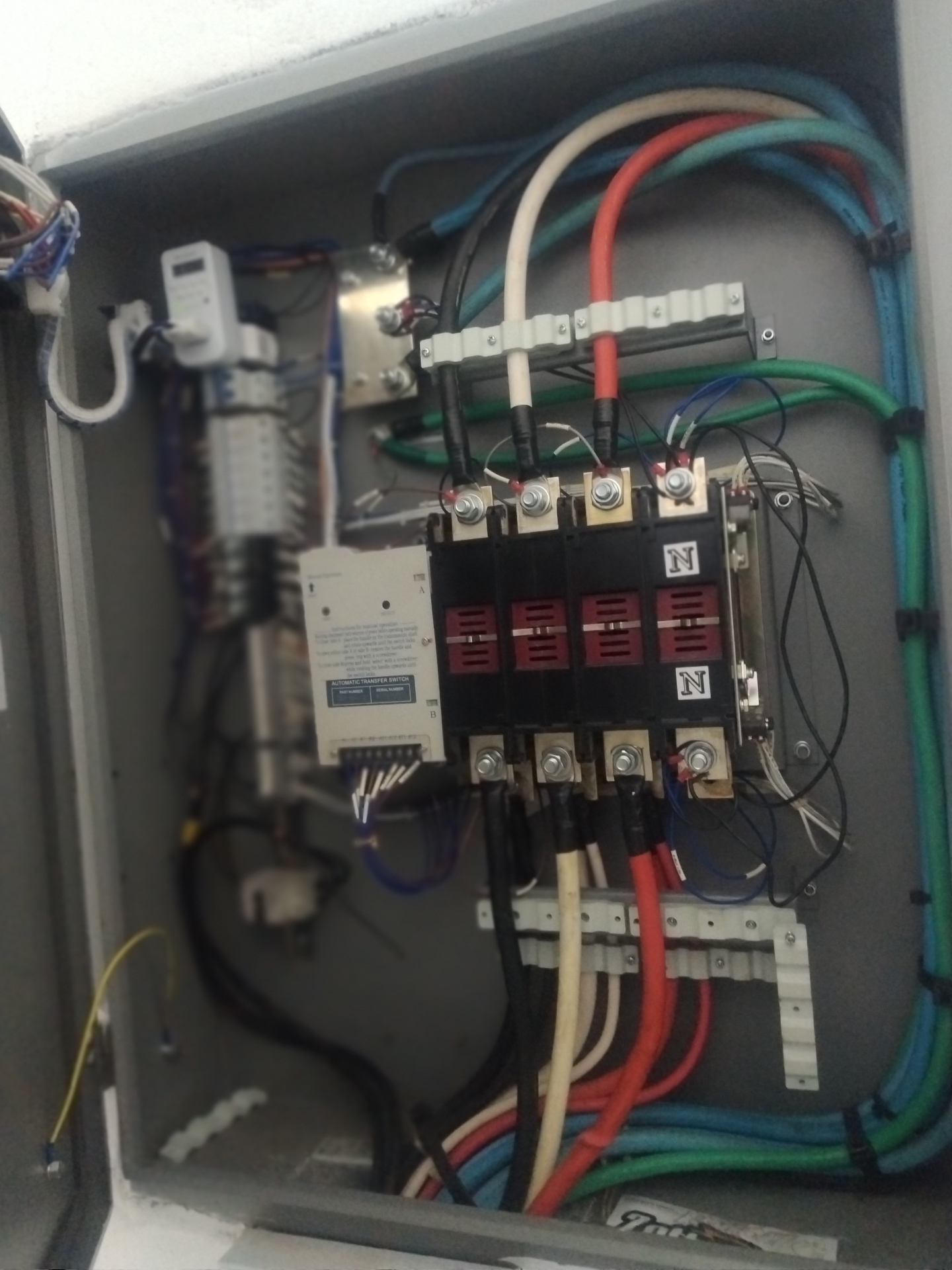 Painel elétrico de transferência automática